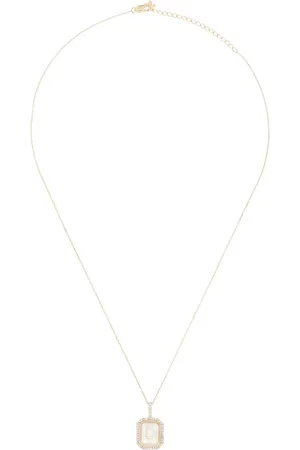 Mateo 14kt Gelbgoldhalskette mit Diamanten