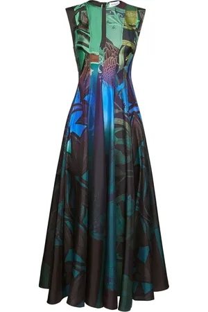 Salvatore Ferragamo Kleid mit grafischem Print