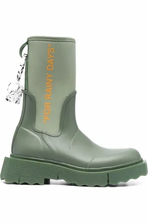 OFF-WHITE Regenstiefel mit Kabelbinder-Detail