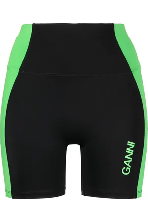 Ganni Radlerhose mit hohem Bund