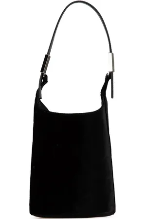 Gucci 2000-2015 Handtasche aus Samt mit geprägtem Kalbslederbesatz