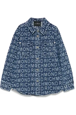 John Richmond Klassisches Jeanshemd