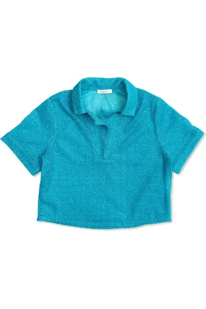 Oseree Poloshirt im Glitter-Look