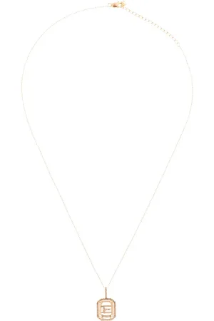 Mateo 14kt Gelbgoldhalskette mit Diamanten