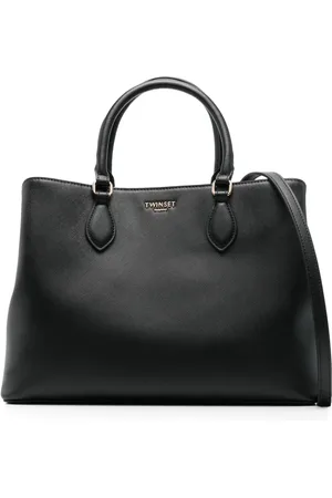 Twin-Set Handtasche mit Logo-Schild