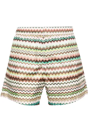 Missoni Signature Zickzack-Badeshorts