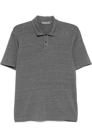Daniele Fiesoli Poloshirt mit Slub-Textur