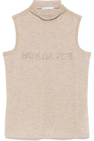 Patrizia Pepe Oberteil mit Kristall-Logo