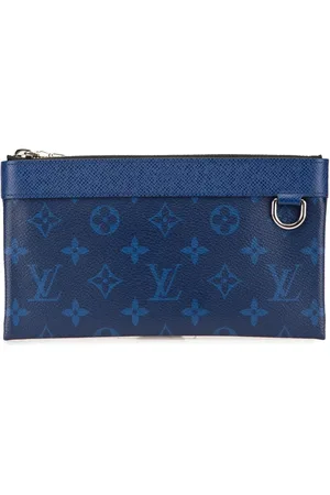 LOUIS VUITTON 2020 Monogram Taigarama Pochette Discovery PM Clutch