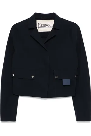 HERNO Cropped-Jacke mit Rundhalsausschnitt