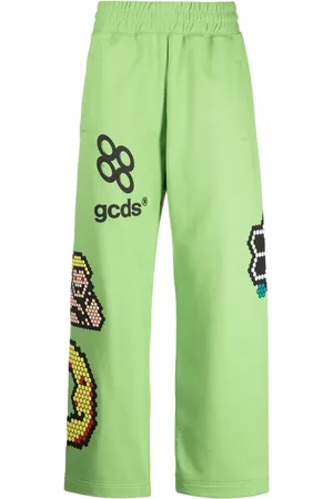 GCDS Weite Plush Jogginghose mit Print