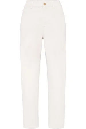 Brunello Cucinelli Straight-Leg-Jeans mit Monili-Kette