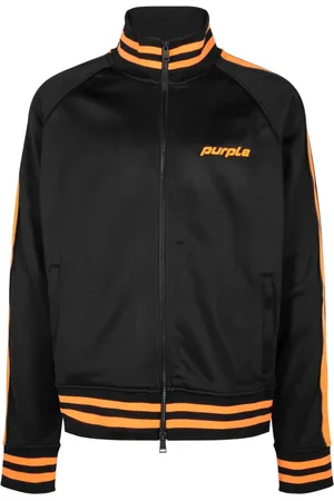 Purple Brand Sportjacke mit Logo-Print