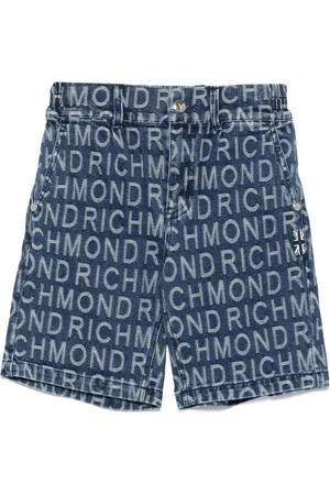 John Richmond Jacquard-Shorts mit Logo