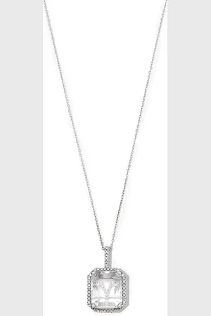 Mateo 14kt Weißgoldhalskette mit Y-Anhänger