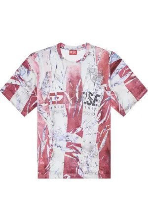 Diesel T-Shirt mit Bleach-Effekt
