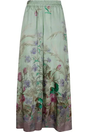La DoubleJ Seidenhose mit Heath Placée-Print