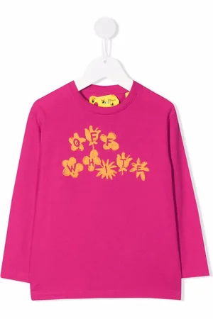 OFF-WHITE T-Shirt mit Blumen-Print