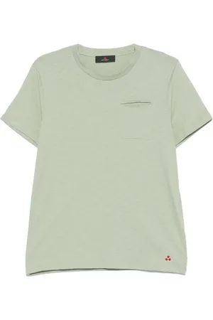 Peuterey T-Shirt mit Brusttasche in Slub-Struktur