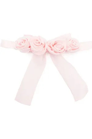 Il gufo Stirnband mit Blumenapplikation