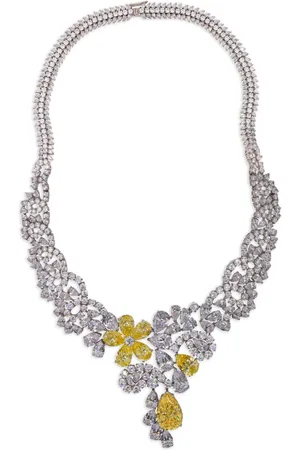 Juwelina Paris Coeur de Fleur Sterlingsilber-Halskette mit Saphir