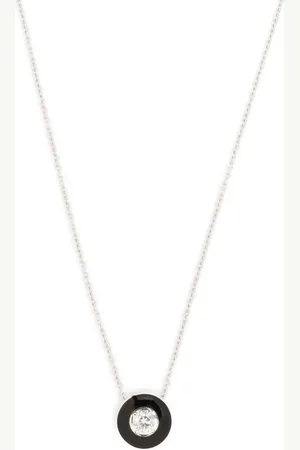 SELIM MOUZANNAR 18kt Weißgoldhalskette mit Diamanten
