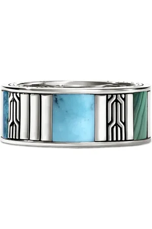 John Hardy Ring mit geometrischem Einsatz
