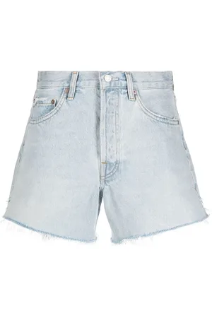AGOLDE Jeans-Shorts mit ausgefransten Kanten