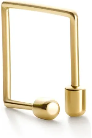 SHIHARA 18kt Twist Square 01 Gelbgoldohrring