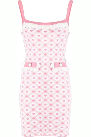 Alessandra Rich Minikleid mit Herz-Print