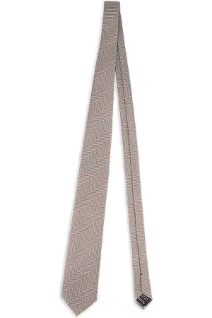 Tom Ford Krawatte mit Zickzackmuster