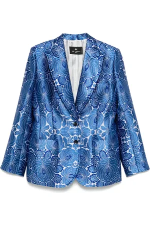 Etro Sakko mit Jacquard-Blumenmuster