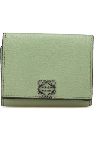 Loewe 2010-2024 kleines Anagram Portemonnaie aus gekörntem Kalbsleder mit Klappe