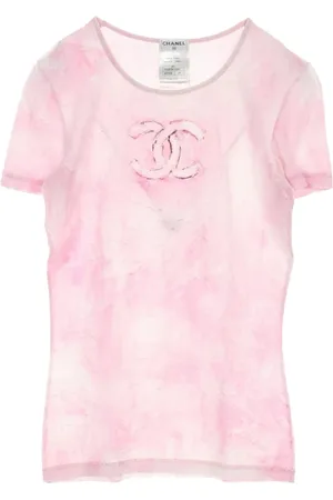 CHANEL 1986-1988s T-Shirt mit CC