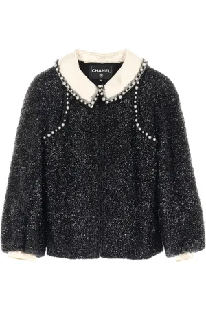 CHANEL 1986-1988 Jacke mit Kunstperlen