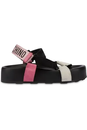 Moschino Sandalen mit Jacquard-Logo