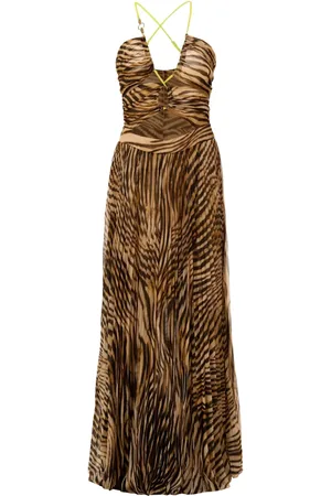 Roberto Cavalli Kleid mit Zebra-Print