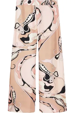 Puccini Hose mit Orchidee-Print