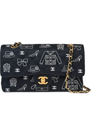CHANEL 2002 mittelgroße Schultertasche mit Double Flap