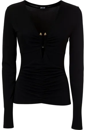 Roberto Cavalli Oberteil mit Cut-Outs