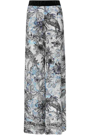 Roberto Cavalli Hose mit Blumen-Print