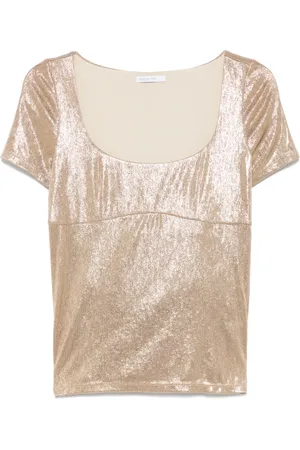 Patrizia Pepe Foliertes T-Shirt