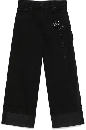 Simone Rocha Jeans mit Carnation-Verzierung