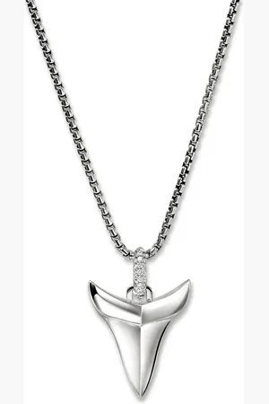 John Hardy Shark Tooth Talisman Halskette mit Diamanten