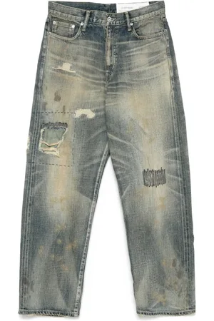 NEIGHBORHOOD Jeans mit weitem Bein