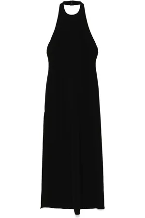 Amsale Italian Neckholder-Kleid aus Krepp