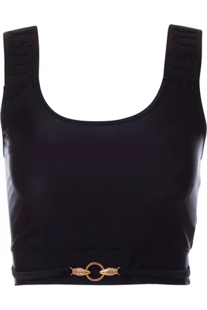 Roberto Cavalli Top mit Logo-Schild