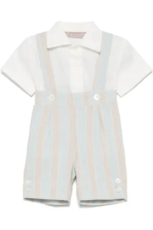 LA STUPENDERIA Gestreiftes Short-Set