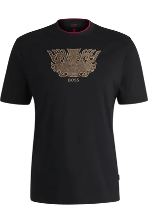 HUGO BOSS T-Shirt mit Logo-Stickerei