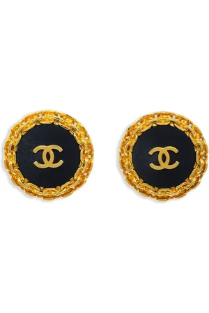 CHANEL 1993 Ohrclips in Knopfform